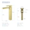 Kibi Blaze-T Single Handle Bathroom Vessel Sink Faucet with Pop Up Drain C-KBF1018BG-KPW101BG - alternate 4